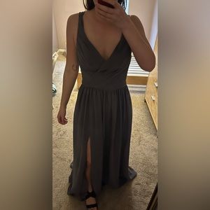 Charcoal Gray New w/ Tags Never Worn Bridesmaid/Prom Dress